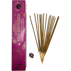 Goloka Incense Manifestations Yoga Meditation Palo Santo Incense with Amethyst Mineral - 15gr.