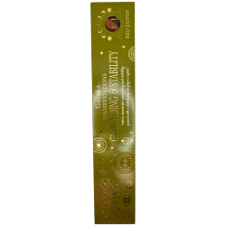 Goloka Incense Manifestations Stability and Landing Vetiver Incense with Red Jasper Mineral - 15gr.