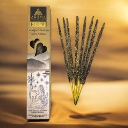 Incenso Rituale Energetico Mandala AROMA Incenso Artigianale - Scatola da 20 grammi con messaggio ispiratore