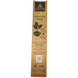 Incense Healing Body & Soul AROMA Artisan Incense - 20 gram box with inspiring message