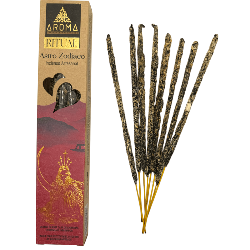 Astro Zodiac Incense AROMA Artisan Incense - 20 gram box with inspirational message-Ritual Incense AROMA Fragrances-HOSTENATURA