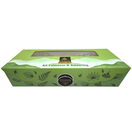 Calm & Balance Kit AROMA Fragrances - Incense, Pyramid, Sage DIP, Defumation Bombs, Cone & Stand
