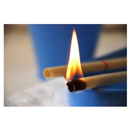 Par Velas de oido aromatica - Rosa  - 10