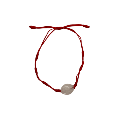 Bracelet 7 Noeuds avec HOSTENATURA Quartz Rose - Amour, Vibrations Positives, Bien-être et Bonheur