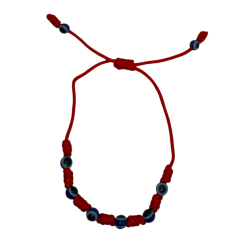 7 Knots Red Bracelet with Turkish Eye HOSTENATURA - Against the evil eye and negative energies