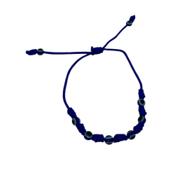 Polsera 7 Nusos Blau amb Ull Turc HOSTENATURA - Contra el mal d'ull i les energies negatives