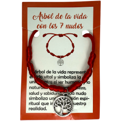 7 Knot Bracelet with Tree of Life HOSTENATURA - Cycle of Life and Union with Nature