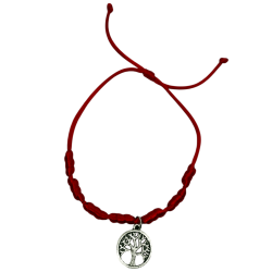 Bracciale 7 Nodi con Albero della Vita HOSTENATURA - Ciclo della Vita e Unione con la Natura