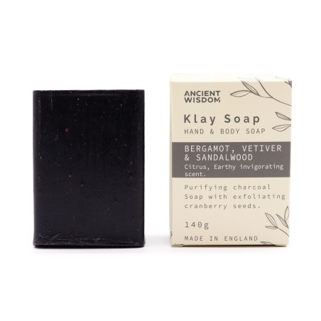 Sapone Artigianale di Bergamotto e Argilla di Sandalo - Rilassante e dolce - 140gr.