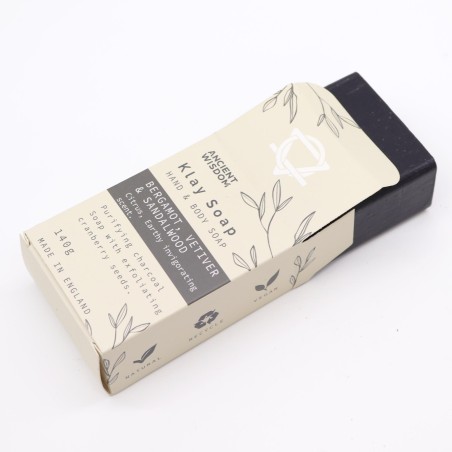 Sapone Artigianale di Bergamotto e Argilla di Sandalo - Rilassante e dolce - 140gr.