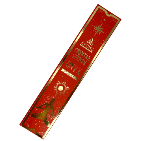Onyx Incense AROMA Smudge Kit Incense Crystal - Incense sticks with minerals - 1 box of 20gr.