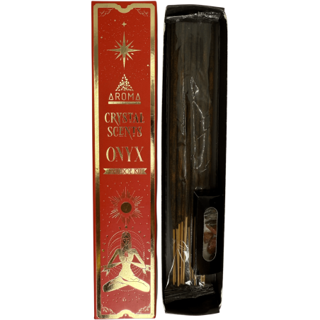 Onyx Incense AROMA Smudge Kit Incense Crystal - Kadzidełka z minerałami - 1 pudełko 20gr.