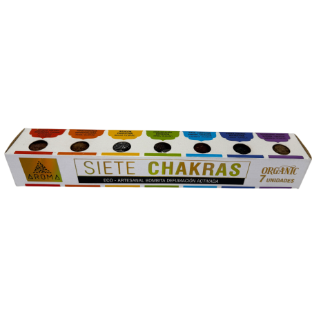 Seven Chakras Activated Scenting Bombs Aroma Fragrances - 7 Organic Incense Bombs