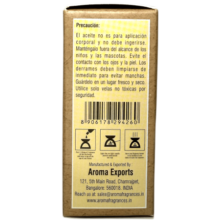 Huile parfumée à la vanille Arômes Parfums 10ml.
