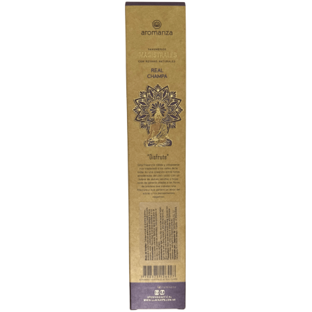 Sahumerios Magistrales Real Champa Inciensos Aromanza Argentina 8 barritas gruesas con Resinas Naturales - Disfrute