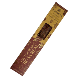 Sahumeri Orgànic Fruits Rojos i Rosa Real amb Pètals de Rosa Aromanza Argentina - 6 varetes naturals - Empoderament