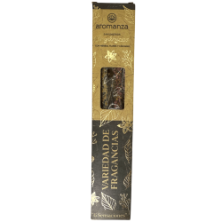 Sahumerio Orgánico Variedad de Fragancias con Hierbas, Flores y Cáscaras Aromanza Argentina - 6 varillas - 6 Sensaciones