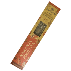 Sahumerio Orgánico Naranja y Pimienta con Cáscaras de Naranja Aromanza Argentina - 6 varillas naturales - Atracción