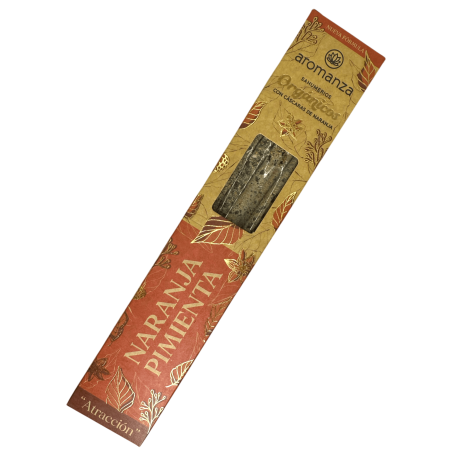 Fumo di Arancia e Pepe Bio con Scorza d'Arancia Aromanza Argentina - 6 bastoncini naturali - Attrazione
