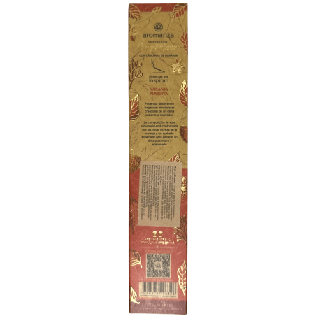 Fumo di Arancia e Pepe Bio con Scorza d'Arancia Aromanza Argentina - 6 bastoncini naturali - Attrazione