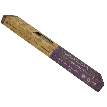 Fumée de Lavande et d’Eucalyptus Bio aux Feuilles d’Eucalyptus Aromanza Argentina - 6 sticks naturels - Méditation