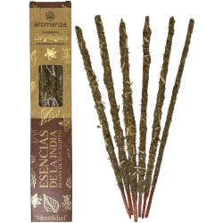Sahumeri Orgànic Essències de l'Índia amb Herbes Naturals Aromanza Argentina - 6 varetes naturals - Humilitat