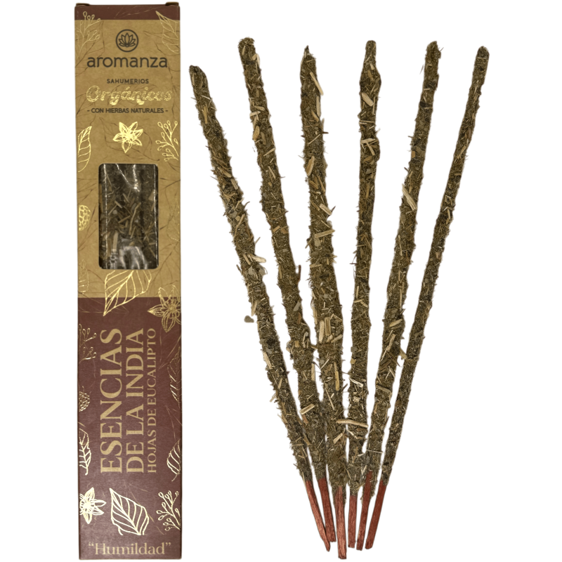 Sahumeri Orgànic Essències de l'Índia amb Herbes Naturals Aromanza Argentina - 6 varetes naturals - Humilitat-Sahumeris Orgànics Aromanza Argentina-HOSTENATURA