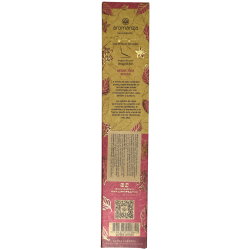 Incenso Orgânico Berry Kiss com Pétalas de Rosa Aromanza Argentina - 6 palitos naturais - Doçura de Casa
