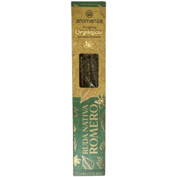 Sahumerio Orgánico Ruda Nativa y Romero con Hojas de Romero Aromanza Argentina - 6 varillas naturales - Contra Envidia