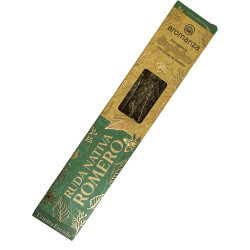 Sahumerio Orgánico Ruda Nativa y Romero con Hojas de Romero Aromanza Argentina - 6 varillas naturales - Contra Envidia