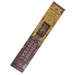 Ekologisk viol- och lavendelrök med lavendelblommor Aromanza Argentina - 6 naturliga pinnar - Anti Stress