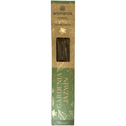 Sahumerio Orgánico Gardenia y Jazmín con Flores Naturales Aromanza Argentina - 6 varillas naturales - Placer