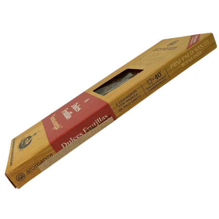 Mini Palo Santo Good Wave Räucherstäbchen mit süßen Erdbeeren Aromanza Argentinien - 8 Bäder 40min Dauer - Gute Energie