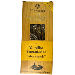 Mini Incenso Palo Santo Good Wave con Vaniglia Incantata Aromanza Argentina - 8 Fumate durata 40min - Abbondanza