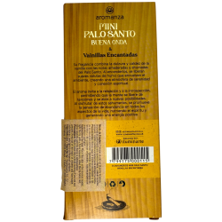 Mini Palo Santo Good Wave Rökelse med förtrollad vanilj Aromanza Argentina - 8 röker 40 min varaktighet - Överflöd