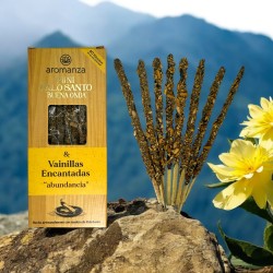 Mini Palo Santo Good Wave Rökelse med förtrollad vanilj Aromanza Argentina - 8 röker 40 min varaktighet - Överflöd