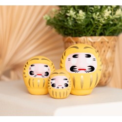 Boneca Daruma Yellow Little Fortune - Japão Tradicional - Propósito