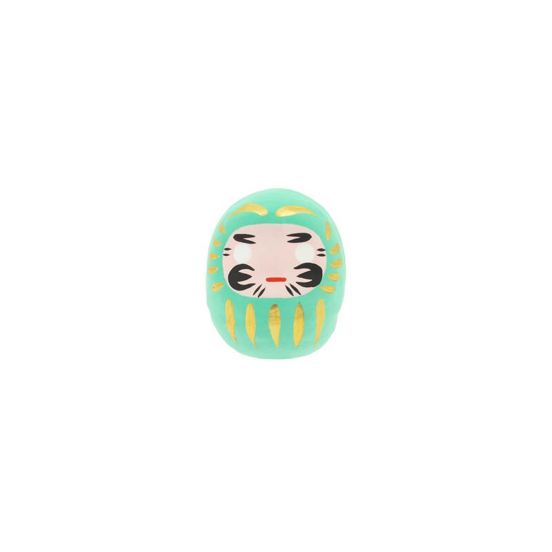 Daruma الفيروز النجاح الأكاديمي الصغير - اليابان التقليدية - دمية الغرض-داروما التقليدية في اليابان-HOSTENATURA
