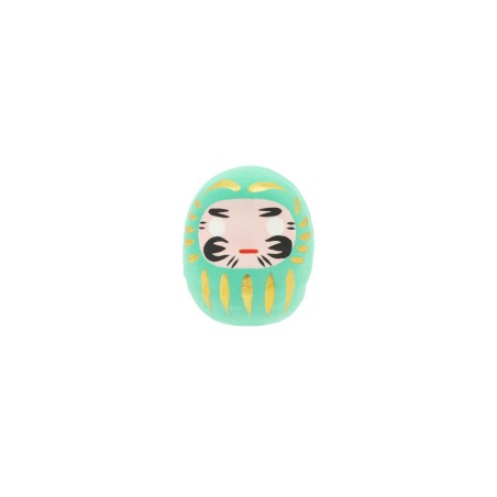 Daruma Turquesa Pequeño Éxito Académico - Tradicional Japón - Muñeco de los propósitos