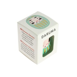 Daruma Turquesa Pequeño Éxito Académico - Tradicional Japón - Muñeco de los propósitos