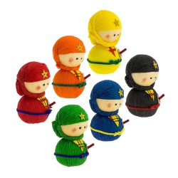 Okiagari Tentetieso Ninja - Muñeco Japones - Color Aleatorio