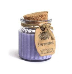 Vela de Cera de Soja Tarro - Lavanda - 9