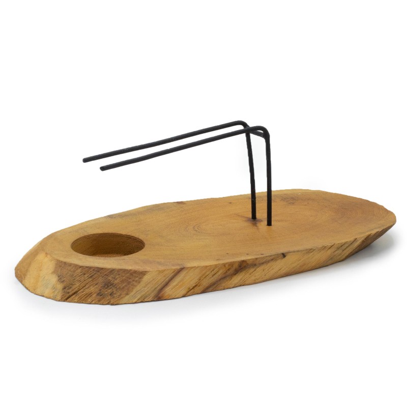 Poêle à bois Palo Santo de Gamel - 22x9,5cm - Fabriqué à la main en Indonésie-BRÛLEURS PALO SANTO-HOSTENATURA