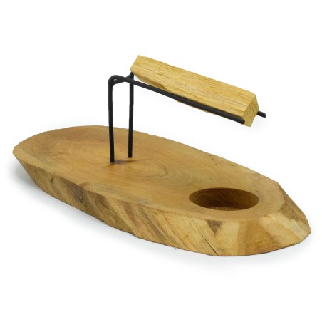 Cremador de Pal Sant Fusta de Gamel - 22x9,5cm - Fet a Mà a Indonèsia
