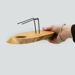 ガメルによるパロサントウッドバーナー - 22x9,5cm - インドネシアで手作り
