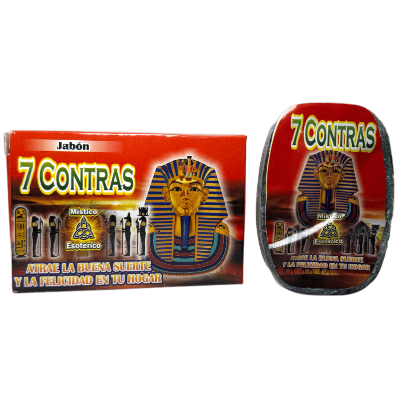 Jabón Esotérico 7 Contras Místico Esotérico 100gr. - Atrae la buena suerte y la felicidad en tu hogar-JABONES ESOTÉRICOS-HOSTENATURA