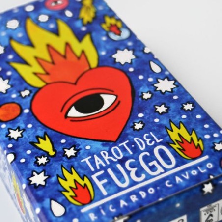 Tarot del Fuego Ricardo Cavolo - Fournier - 78 farbige Karten und Anleitungsheft