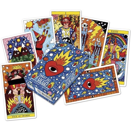Tarot Ogniste Ricardo Cavolo - Fournier - 78 kolorowych kart i instrukcja
