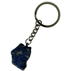 Ruwe Mineraal Sleutelhanger Lapis Lazuli - Wijsheid, Communicatie, Bescherming en Genezing
