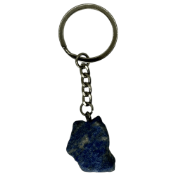 Ruwe Mineraal Sleutelhanger Lapis Lazuli - Wijsheid, Communicatie, Bescherming en Genezing